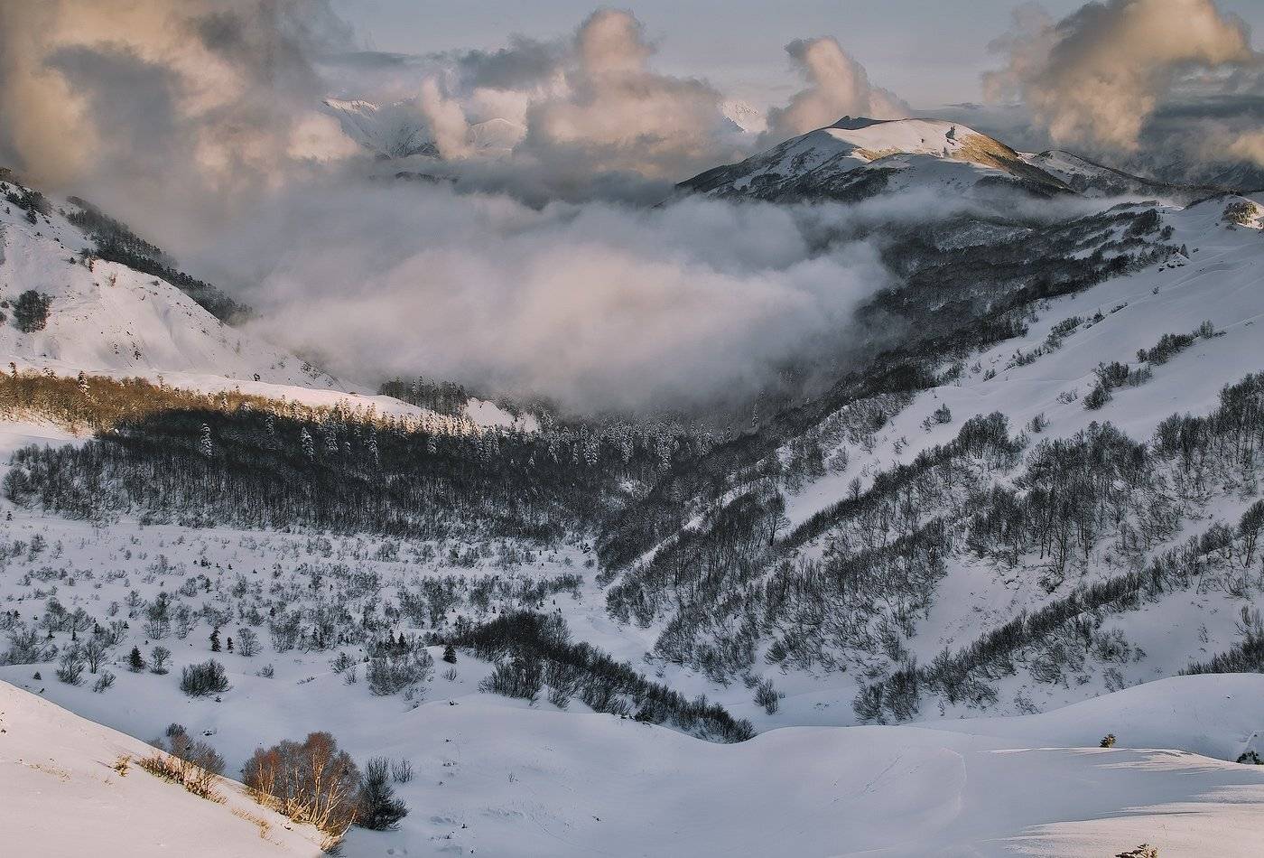 горы, кавказ, зима, ФЁДОР