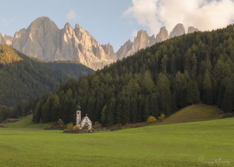 Church St.Johann in Ranui Dolomites Church St.Johann in Ranui. Dolomites.photo preview