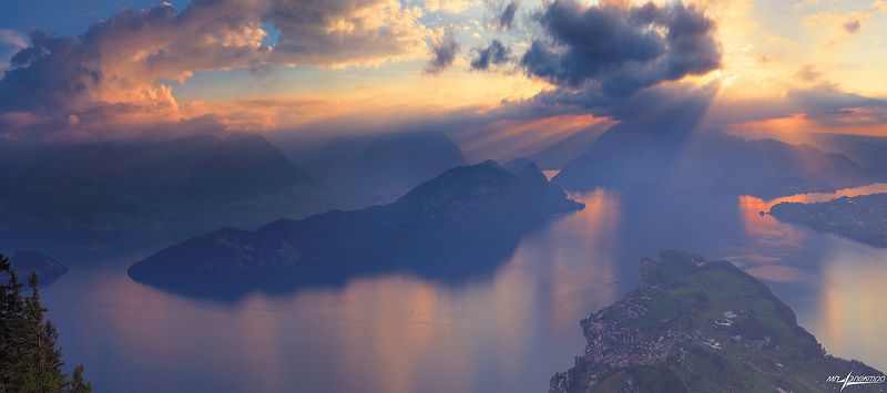 swiss,швейцария,rigi Вечерняя...photo preview