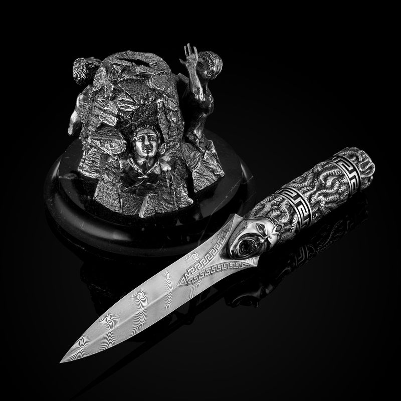 предметный фотограф Нож с подставкой ручной работыphoto preview