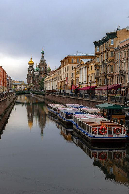 утро, река, канал, церковь, санкт-петербург, город, архитектура Утро на канале Грибоедоваphoto preview