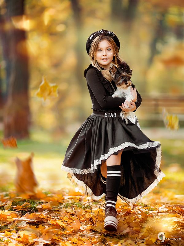 дети, осень, листва, прогулка, сказка, бренд, детская одежда, лукбук Осенняя прогулка фото превью