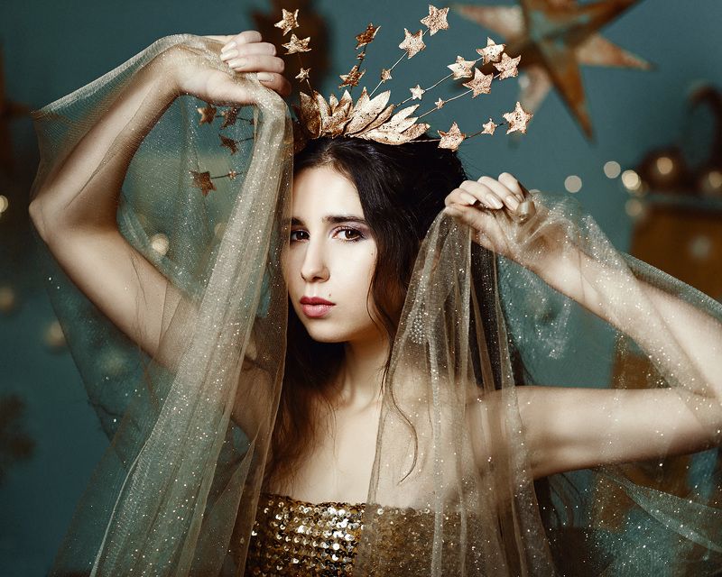 портрет, сказочный, контраст, цвет, красота, фешн, гламур, бьюти, мейк, восточная красавица, Звезда...photo preview