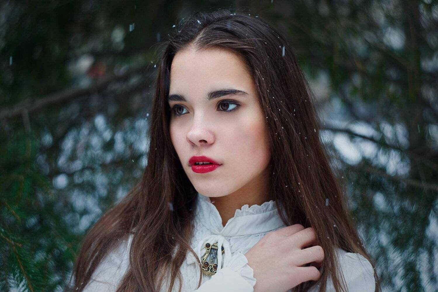 Зимняя. Автор: Marie Dashkova портрет зима девушка снег винтаж, Marie Dashkova