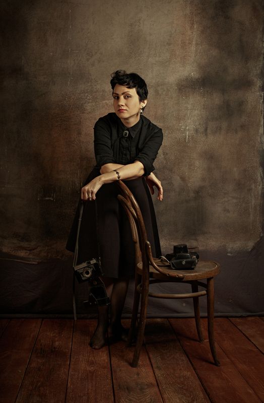 портрет, portrait, постановочное фото, ретро фотография, фотоаппарат, студийное фото,модель Вераphoto preview