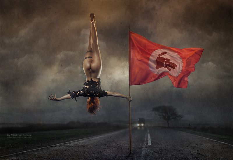 арт-ню, владимир бероеа, vladimir beroev, ню, nude, boduart, фотосессия, beauty, бьюти, бодиарт, голая, naked, фотосет Five Finger\'s Revolution. Scene 10. The Pacificationphoto preview