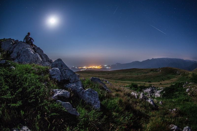 крым, crimea, горы, ночь, море, лето, персеиды photo preview