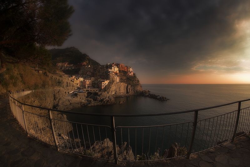 Manarola with fishphoto preview