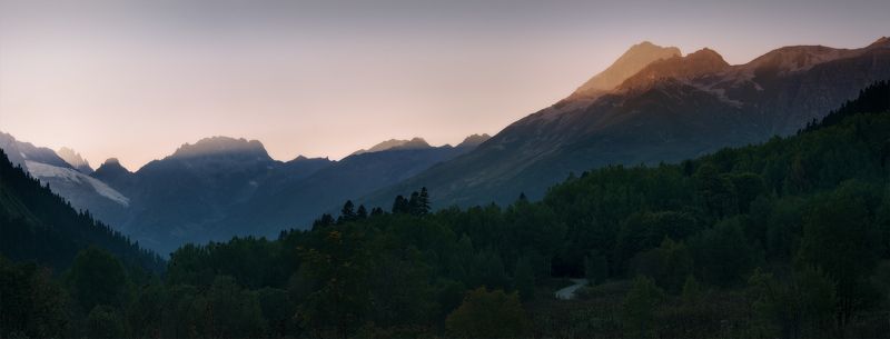 домбай, россия Про свет в горахphoto preview