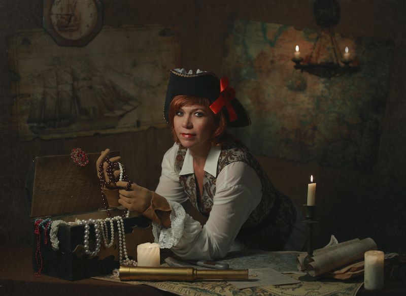 Пиратка и сокровища.photo preview