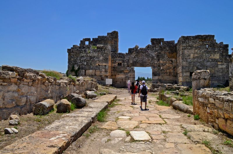 турция, памуккале,город,руины,иераполис Древний город Иераполисphoto preview