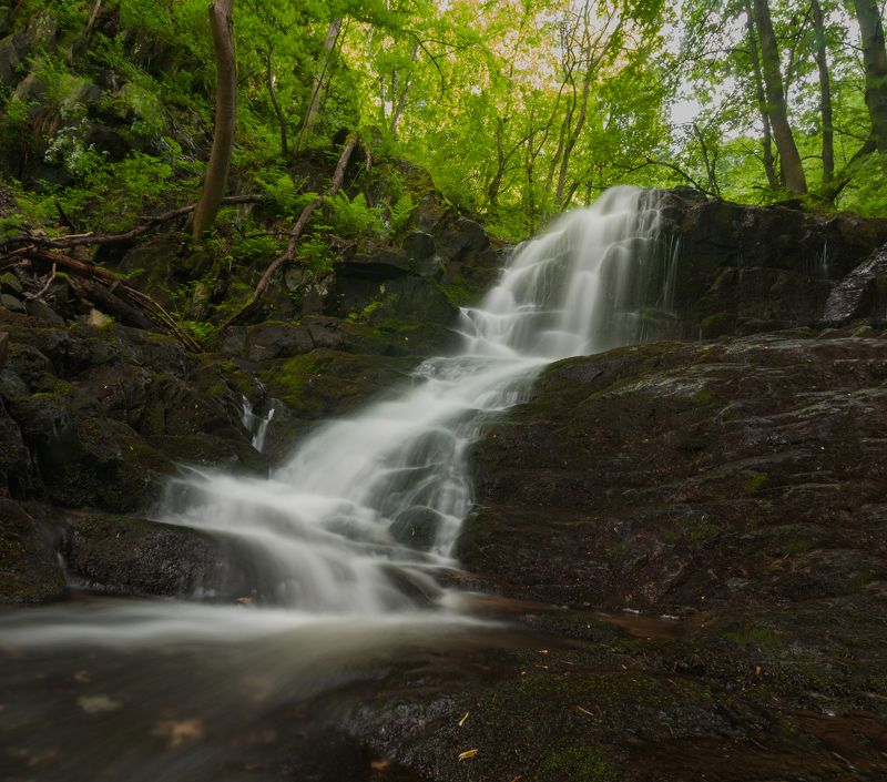 водопад, вода,  water, waterfall, landscape, nature, forest, nikon  Водопадphoto preview