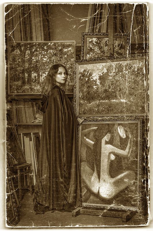 вдовушка, картина, портрет, жанр, девушка, девушки, красота, осень, фото Вдовушкаphoto preview