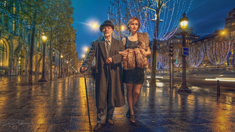 прогулка, улица, париж, вечер, ночь, романтика, rekhov Ходим по Парижу...))photo preview