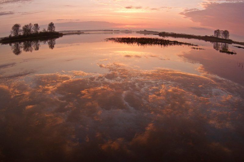 рассвет, утро, волга, река, вода, небо, облака, солнце С добрым утром, Волгаphoto preview