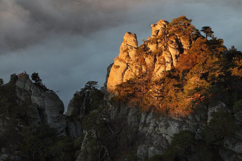 крым, димерджи, осень Утро в горахphoto preview