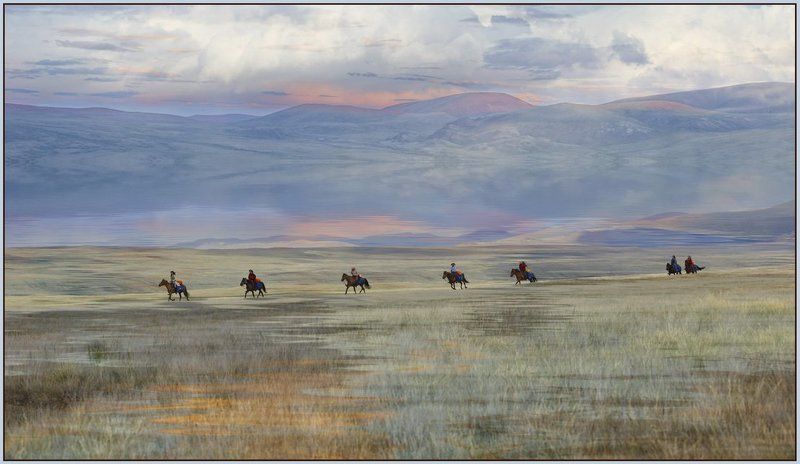 укок,конники,плоскогорье В поисках Беловодья...photo preview