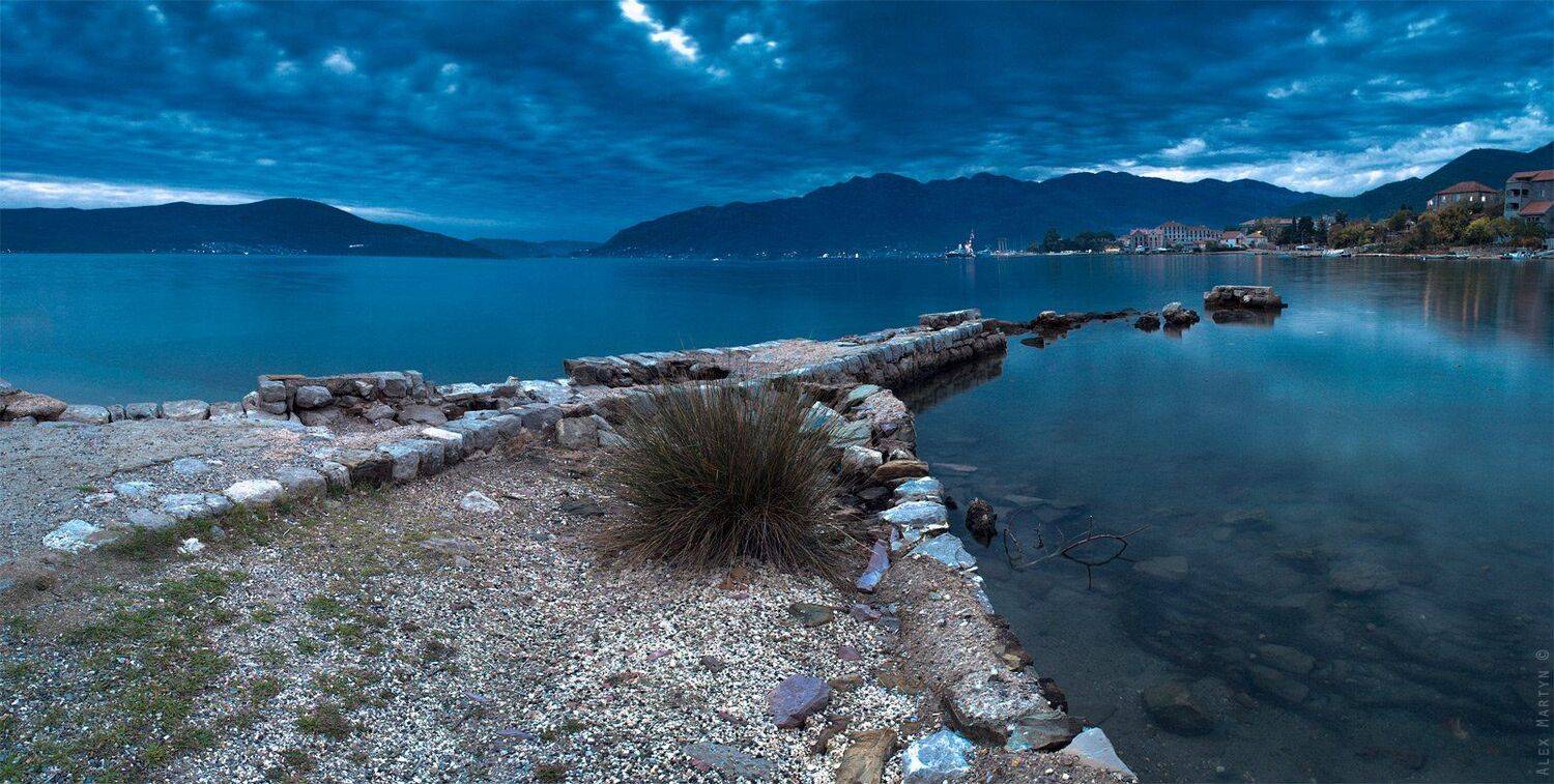 ***. Автор: Alexander Martynov адриатика, черногория, море, закат, залив, Alexander Martynov