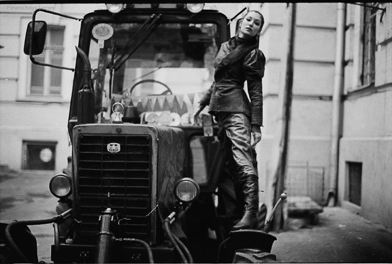 портрет, жанр, пленка, 35 мм черно-белоеphoto preview