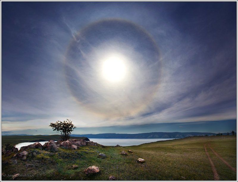 гало, солнечное гало Застывший Солнца Лик фото превью