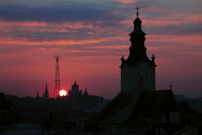 львов, львів, lviv, lemberg, leopolis, закат Город Легендphoto preview