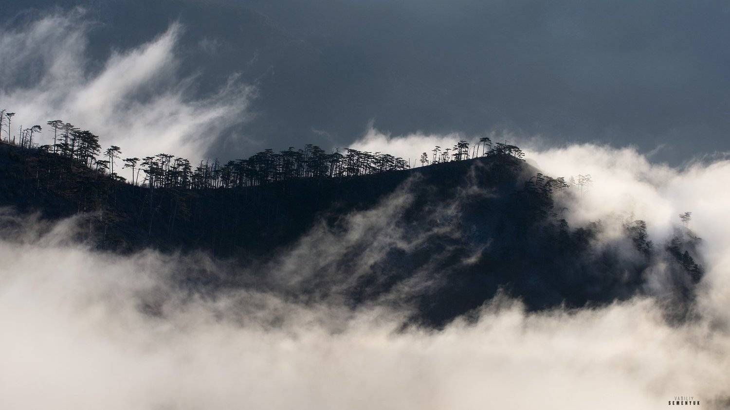 крым, горы, иограф, ялта, рассвет, туман, хребет, облака, настроение, crimea, ridge, mountain, clouds, fog, landscape., Семенюк Василий