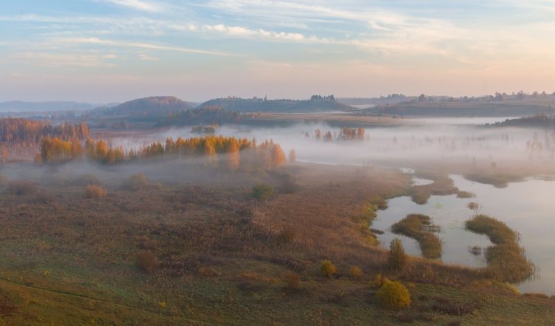 pskov, pleskau, псков, изборск, изборскомальскаядолина, псковскаяобласть, landscape, природа, nature, утро, morning, осень, autumn Изборско-Мальская долинаphoto preview