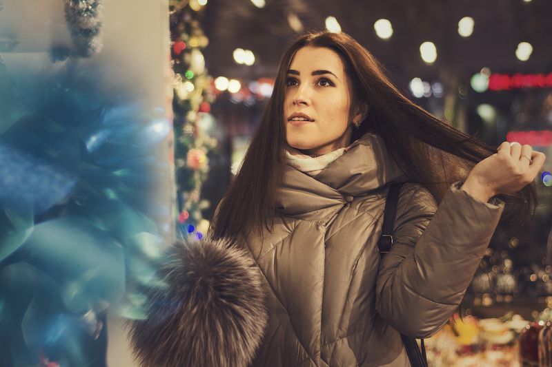 портрет, девушка, модель, казань ,лицо Новогоднее настроениеphoto preview