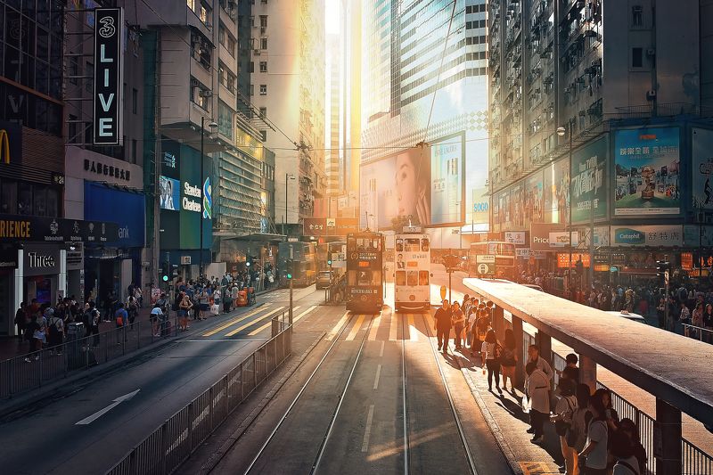 Гонконг на закатеphoto preview