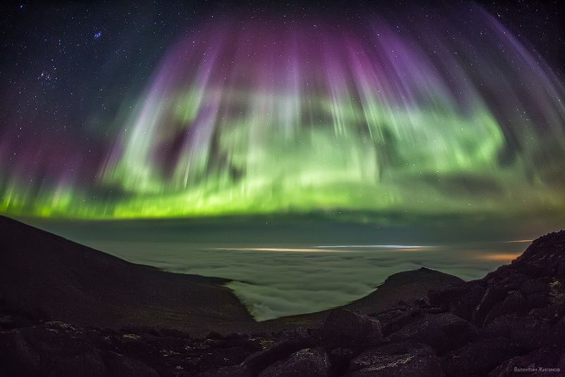 Хибины, сияние Выше облаковphoto preview