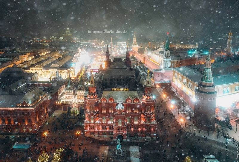 Москва, Кремль, Россия, Высота Пролетая над Москвой.photo preview