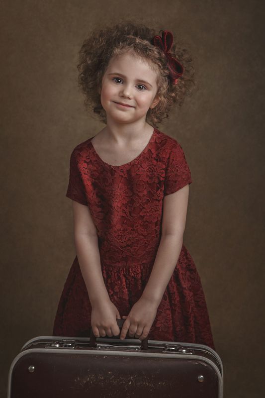 деовчка, винтаж, ребенок, кудряшки Васяphoto preview