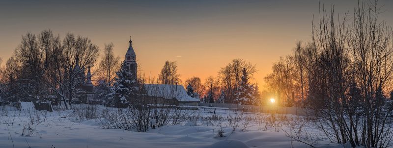 зима,снег,закат,подмосковье,вера Садится солнца диск усталоphoto preview