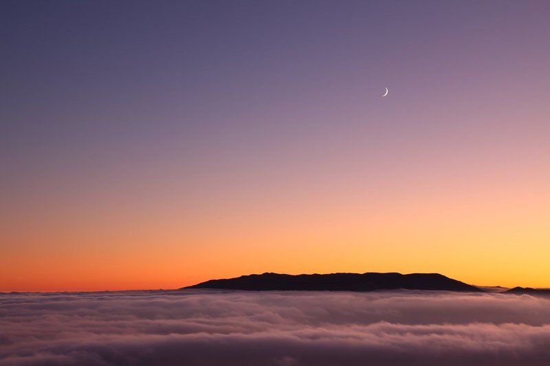 крым, луна, вечер, горы Восход луныphoto preview