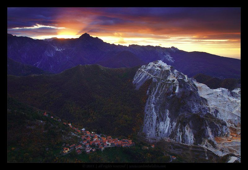 Рассвет в Каррареphoto preview