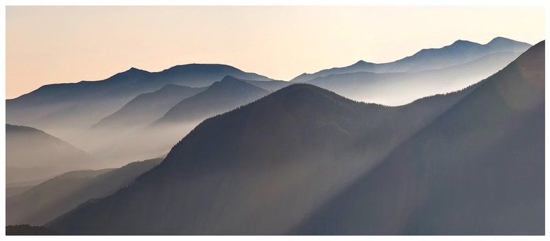 горы,рассвет,туман,свет,карпаты геометрия горphoto preview