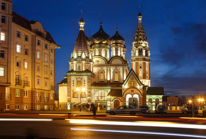 город, храм, архитектура, праздник Храм Всех Святых г. Гусевphoto preview