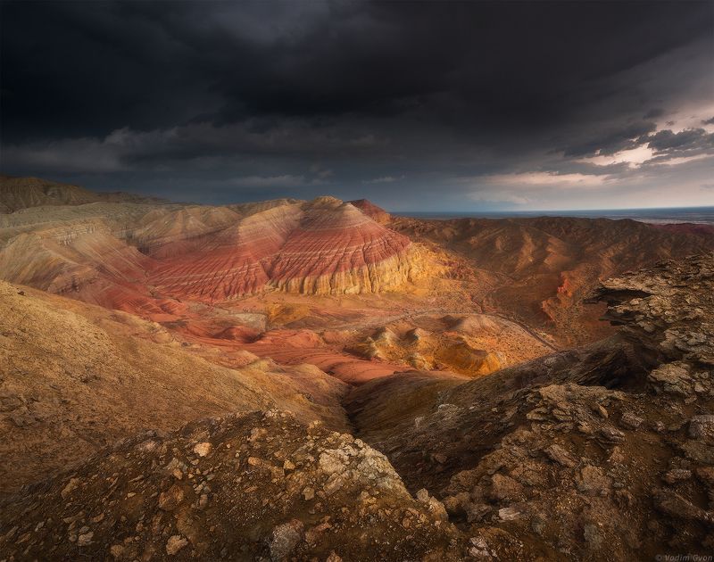 актау, алтынэмель, алматы, казахстан Акварельные холмыphoto preview