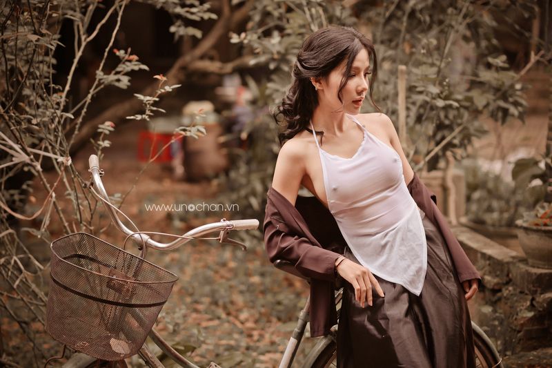 sexy, girl, white ao yemphoto preview