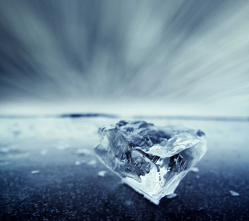 winter, ice, lake, sky, clouds *photo preview