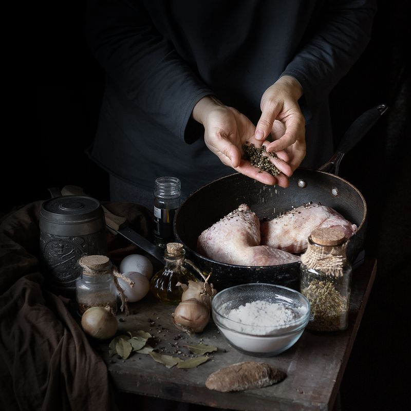 Сегодня на обед курочка со специями) фото превью