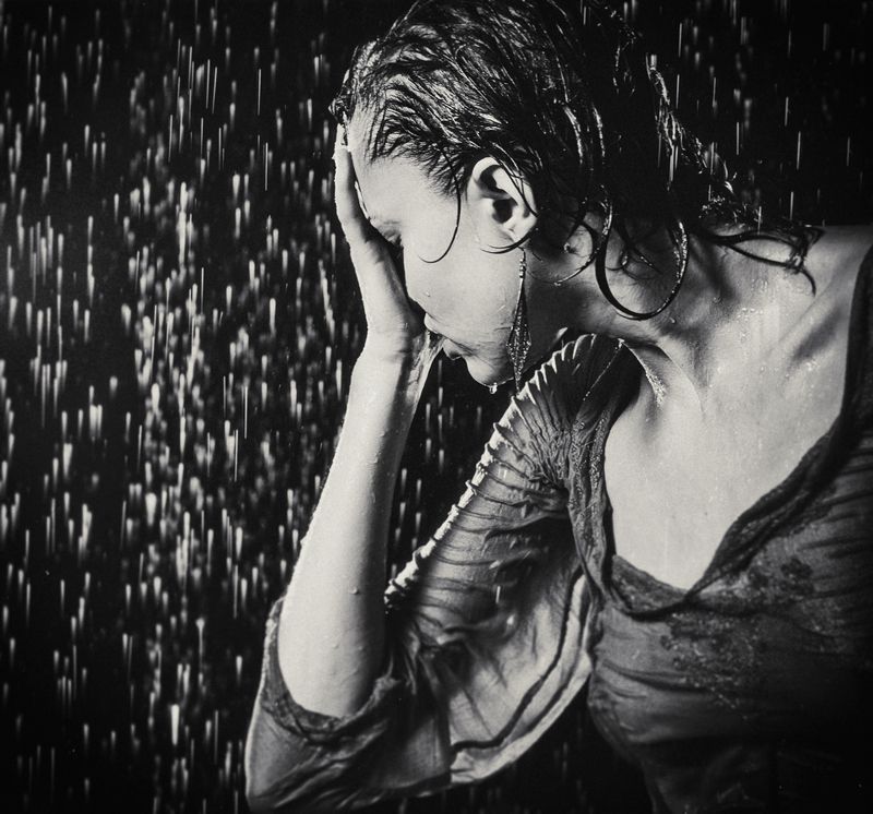 feelings, emotion, tears, rain, oksana, chucha, aqua studio, aqua photography, crying Crying as it hits the ground...photo preview
