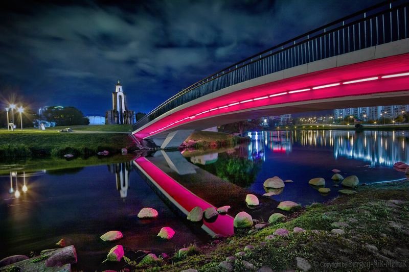 беларусь, город, минск, вечер, фотосфера-минск Остров Слёз на реке Свислочьphoto preview