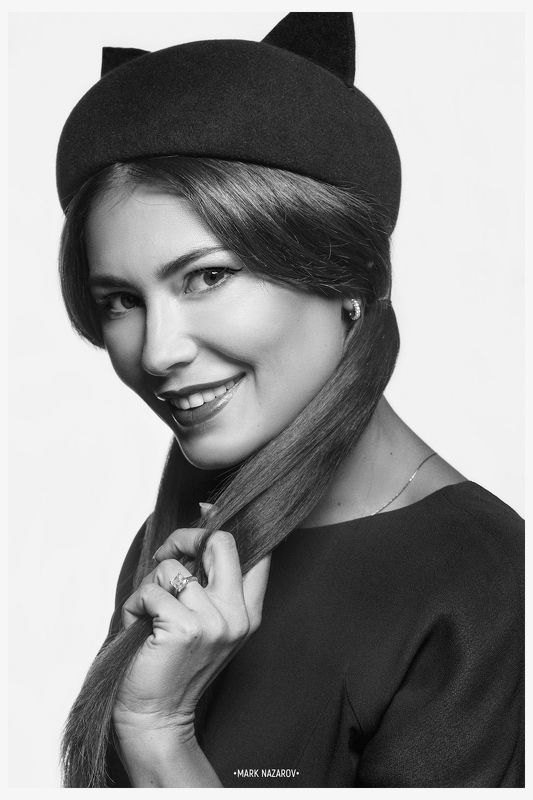 портрет, портретист, фотохудожник, черное-белое, ч-б, черно-белая фотография, марк назаров, снимаю шляпу, актер, театр, кино, звезды, фотосессии, фотопроекты Портрет Ольгиphoto preview
