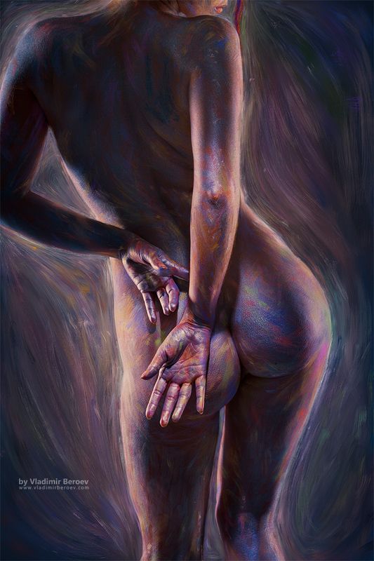 арт-ню, Владимир Бероеа, Vladimir Beroev, ню, nude, boduart, фотосессия, beauty, бьюти, бодиарт, голая, naked, фотосет #Paintude. Scene 7photo preview