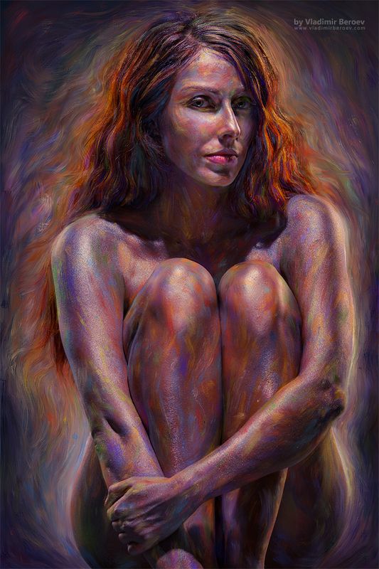 арт-ню, Владимир Бероеа, Vladimir Beroev, ню, nude, boduart, фотосессия, beauty, бьюти, бодиарт, голая, naked, фотосет #Paintude. Scene 8photo preview