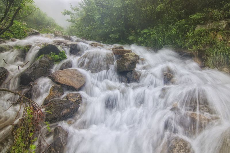 stone; weather; spring; flower; flora; behind; beautiful; beauty; cloud; clouds; grass; spruce; background; carpathian mountains; carpathians; forest; hiking; hill; landscape; mountains; nature reserve; rock; rural; tourism; travel; tree; ukraine The spring floods on the river Dzembronyaphoto preview