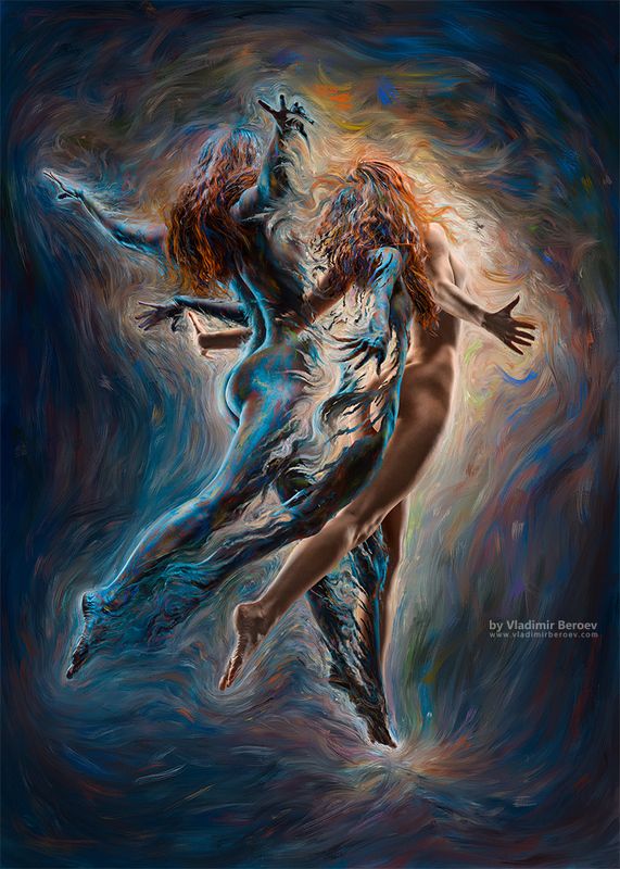 арт-ню, Владимир Бероеа, Vladimir Beroev, ню, nude, boduart, фотосессия, beauty, бьюти, бодиарт, голая, naked, фотосет #Paintude. Scene 9. Rebirthphoto preview