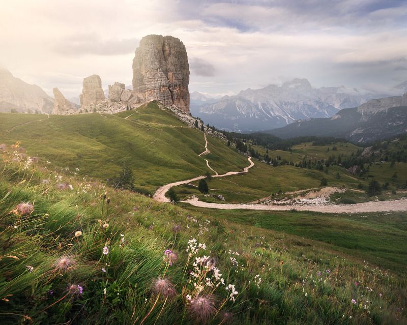 adige, alpine, alps, alto, cinque, cliff, climbing, dolomites, dolomiti, europe, evening, five, flowers, grass, green, hiking, hill, illuminated, italia, italian, italy, landscape, light, meadow, mountain, nature, outdoor, pasture, peak, ridge, rock, scen The Valley of Peacephoto preview