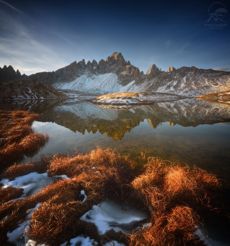 пейзаж, природа, горы, италия, доломиты Monte Paternophoto preview